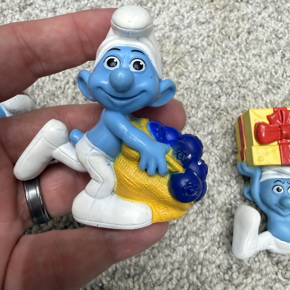 Smurf PVC Payo Figures lot x5 toy Smurf action figures - Picture 7 of 15
